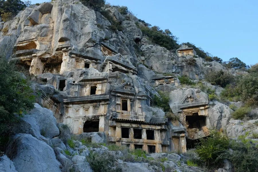 Lycian tomb detail